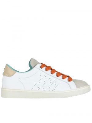 LACE-UP SNEAKERS IN PELLE E SUEDE