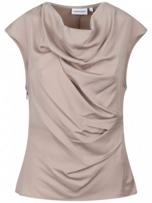 RECYCLED CDC DRAPED TOP
