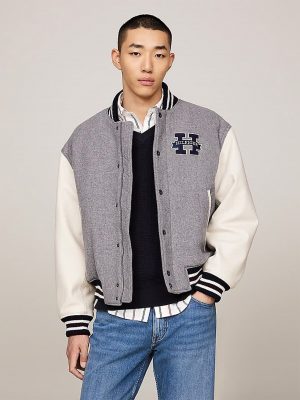 LEATHER VARSITY JACKET