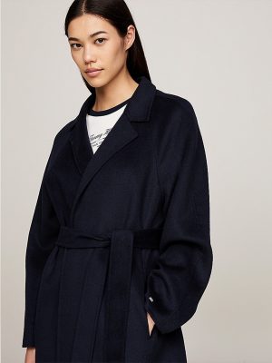 EG DF WOOL BELTED COAT