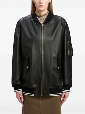 COLLEGE LEATHER BOMBER