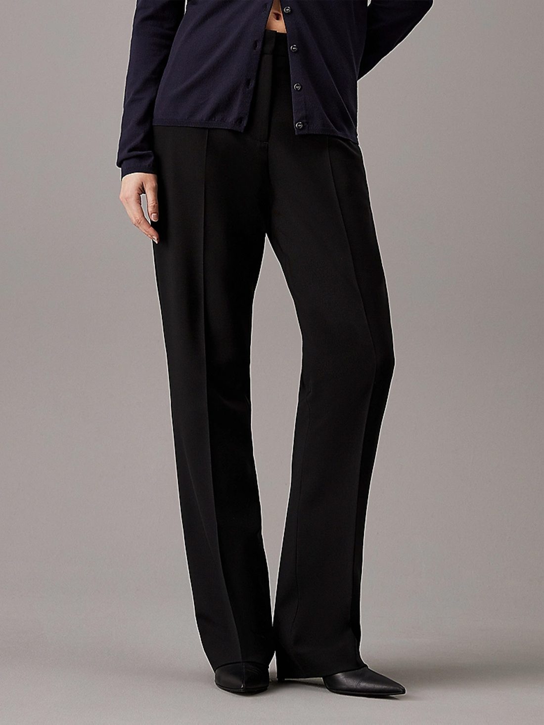 STRETCH WOOL SLIM STRAIGHT