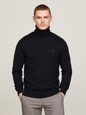 PIMA CASHMERE ROLL NECK