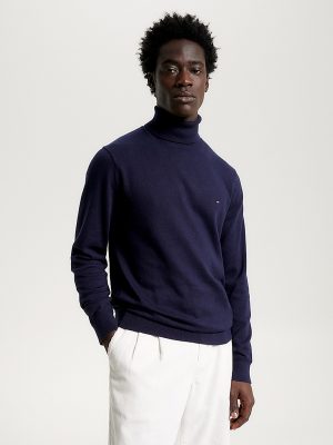 PIMA CASHMERE ROLL NECK