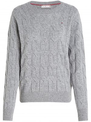 SOFT WOOL CABLE C-NECK