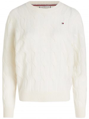 SOFT WOOL CABLE C-NECK