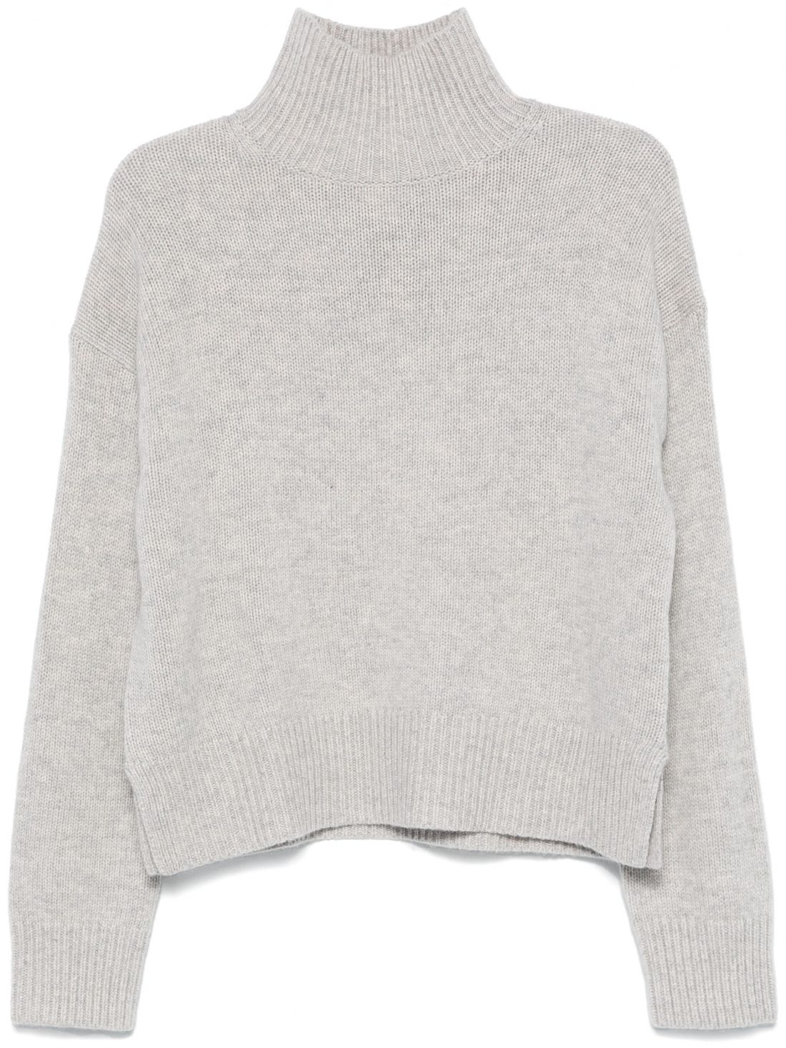 CASHMERE BLEND HIGH-NECK SWEATER