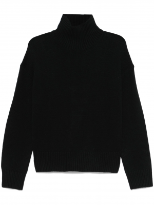 CASHMERE BLEND HIGH-NECK SWEATER