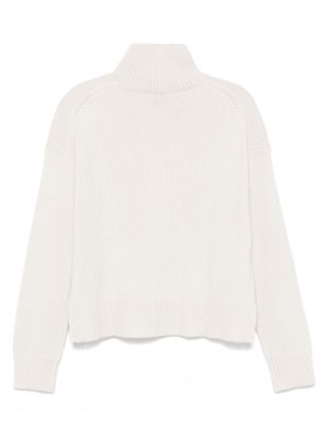 CASHMERE BLEND HIGH-NECK SWEATER