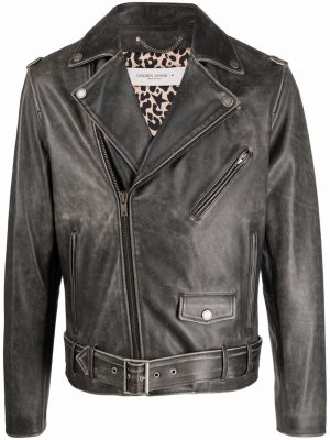 JACKET DISTRESSED BULL LEATHER