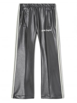 COATED TRACK FLARE PANT