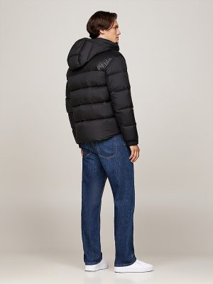 MIX DOWN HOODED PUFFER JACKET