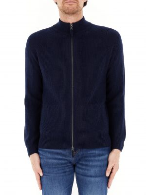 T NECK FULL ZIP CARDIGAN