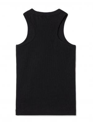 OFF STAMP CLEAR RIBBED TANK